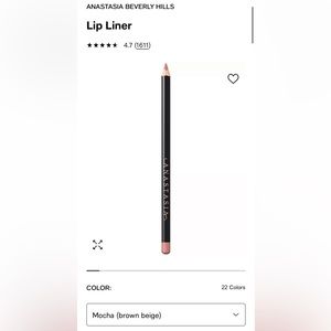 New Never Used Anastasia Beverly Hills Lip Liner in color Mocha